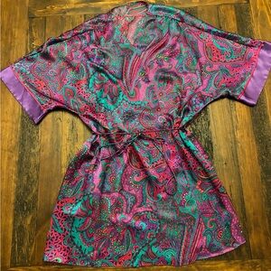 80s Vintage Paisley Robe